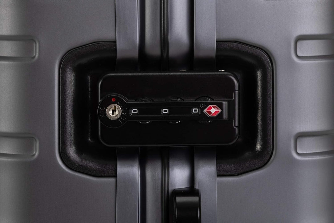 Travelhouse Oslo Alu Reisekoffer Graphit S-55cm & M-65cm Hartschalenkoffer Reise Trolley Koffer Set