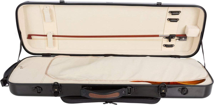 Geigenkoffer Glasfaser Oblong 4/4 black - cream M-Case