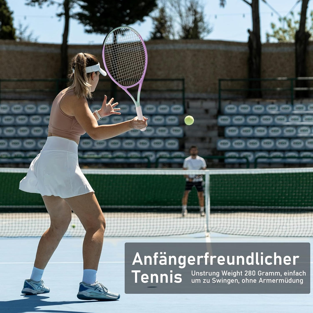 OGEENIER 27 Zoll 2 Player Tennisschläger Racket Set für Erwachsene Tennisschläger Damen Herren, für