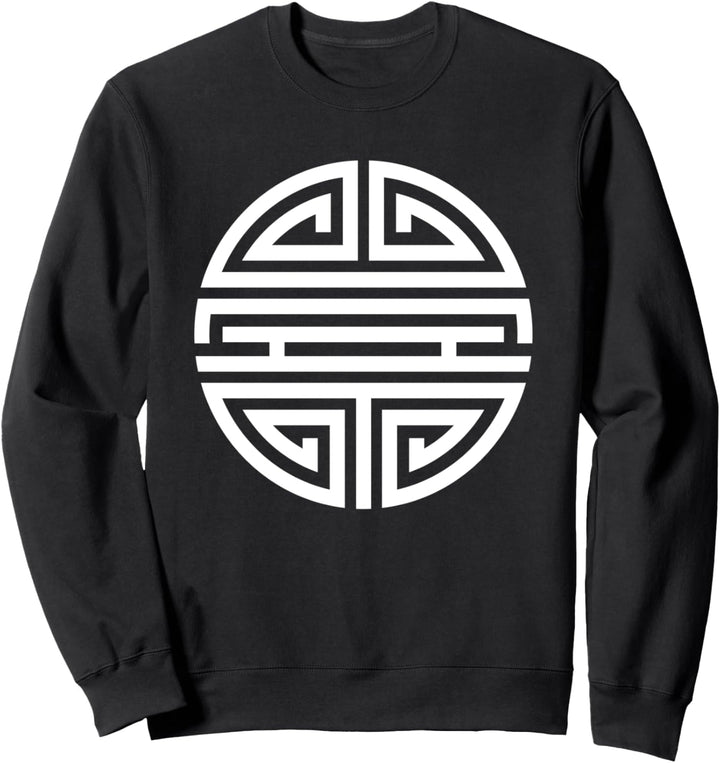 Shou Symbol - Chinese Tao Happiness Longevity Crest China Sweatshirt