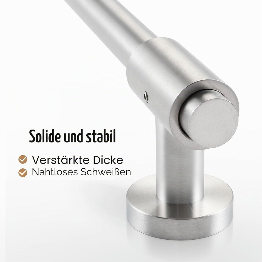 KES Duschstange ohne Bohren Brausestange mit Duschkopfhalterung 18/8 Duschstange Edelstahl 18/8 Wand