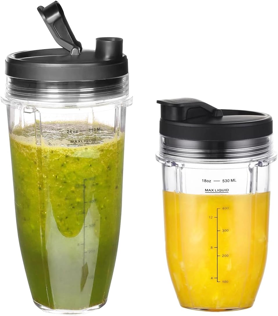 Mixer Becher und Deckel Zubehör für Ninja Küchenmaschine Auto-iQ BN750EU BN495EU BN800EU TB301EU TB4