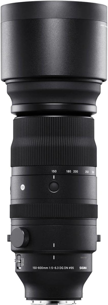 Sigma 150–600 mm F5-6.3 DG DN Objektiv, für Sony E Schwarz Nur Objektiv, Nur Objektiv