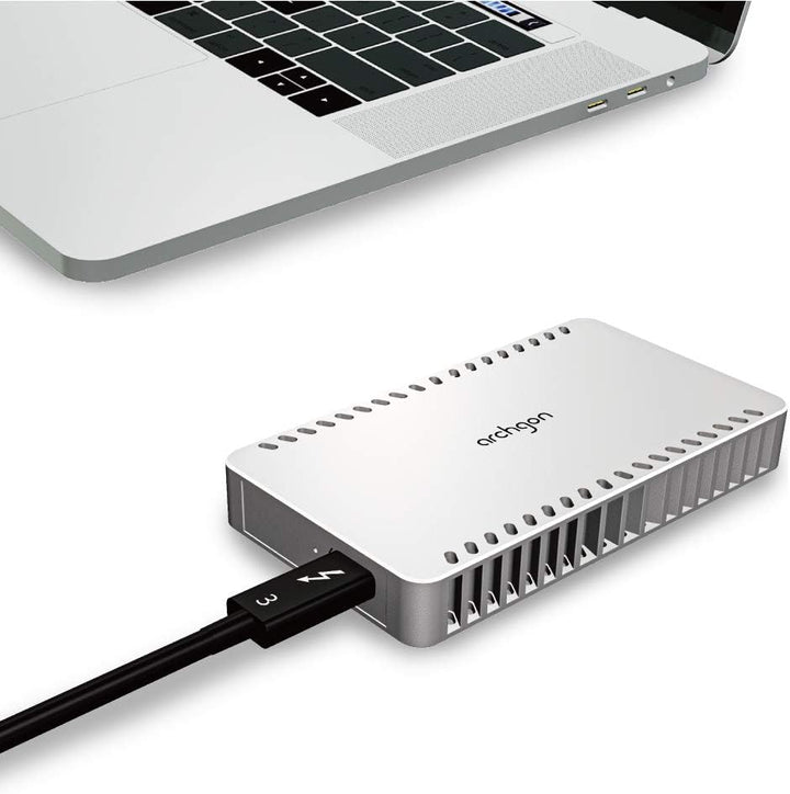 Archgon X70 480GB Silber Thunderbolt 3 Portable External PCIE SSD (up to R/W 1600/1100 MB/s) nur für