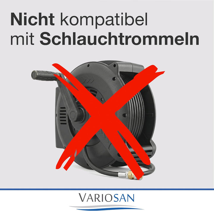 VARIOSAN Hochdruckschlauch für Hochdruckreiniger 16621, 9 m, Quick Connect, schwarz, 200 bar, passen
