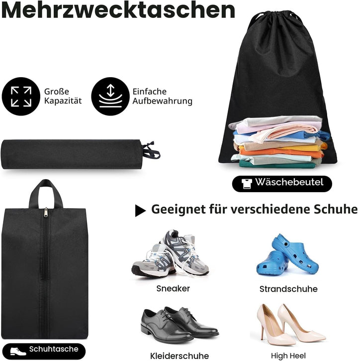 Kompressions-Packwürfel, Verbessertes Netzfenster, Sichtbar und Tragbar, Erweiterbare Reisegepäck-Or