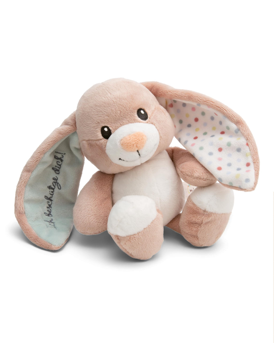 NICI Kuscheltier Hase Fjella Ich beschütze Dich 25cm - rosa - Stofftier aus weichem Plüsch, niedlich