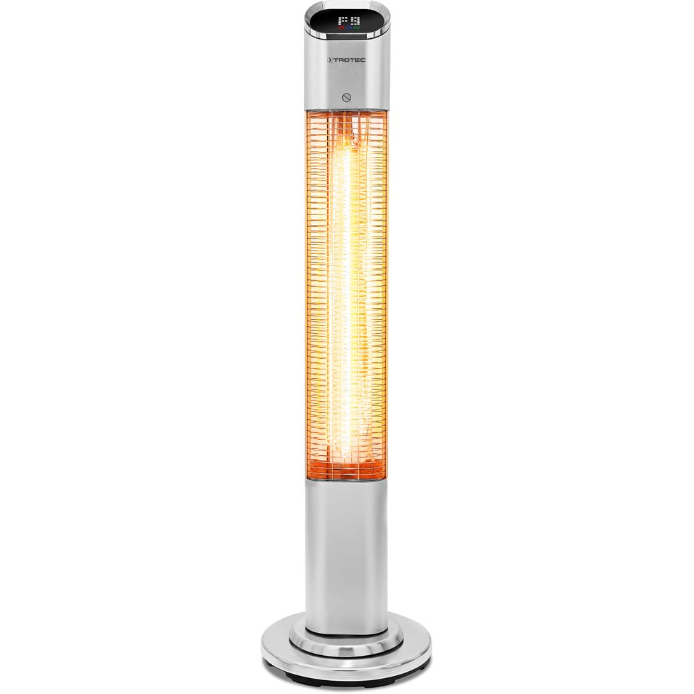 TROTEC Infrarotheizung Standgerät IRS 2050 E – Heizleistung 200 W / 2000 W – Heizstrahler, IP25, ink