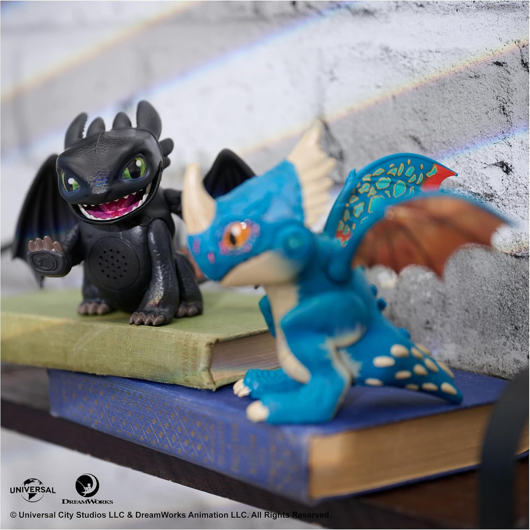 Dreamworks How to Train your Dragon, Interaktiver Mini-Drache Ohnezahn, Figur mit Soundeffekten, Spi
