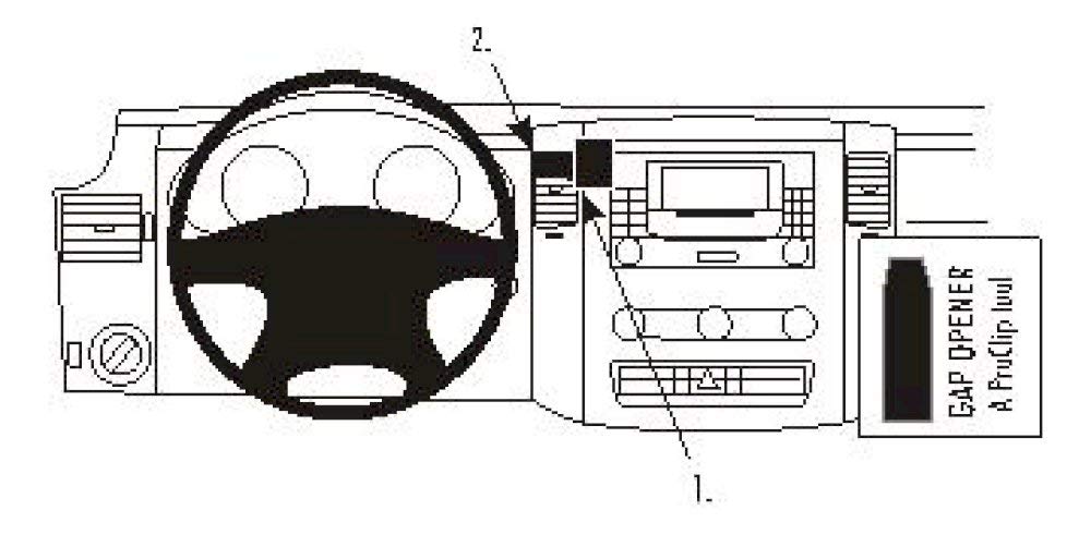 Brodit 213456 ProClip Halterung, schwarz