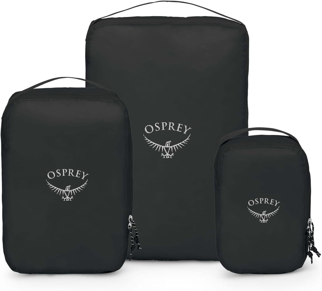 Osprey Ultralight Packing Cube Black Large Black Set Packing Cube Set, Black Set Packing Cube Set