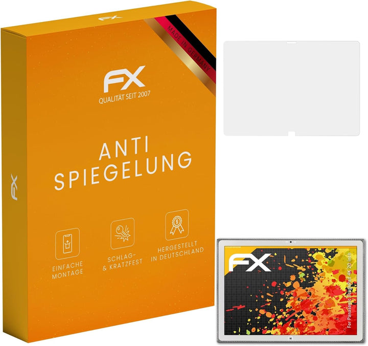 atFoliX Panzerfolie kompatibel mit Panasonic ToughPad 4K 20 inch Schutzfolie, entspiegelnde und stos