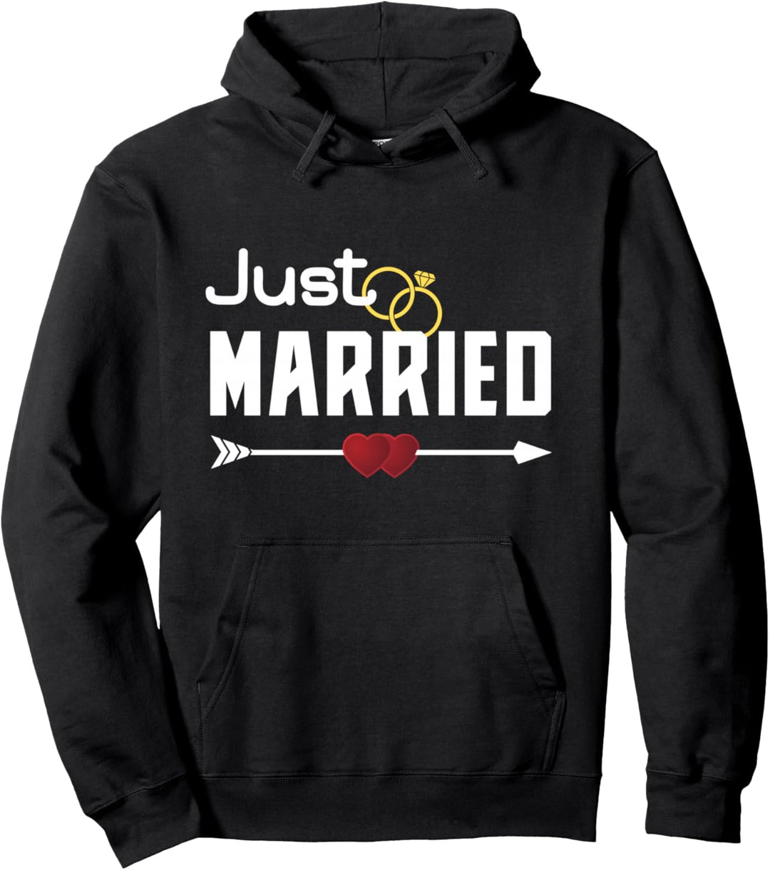 Just Married Shirts für Paare 2021 Just Married Pullover Hoodie