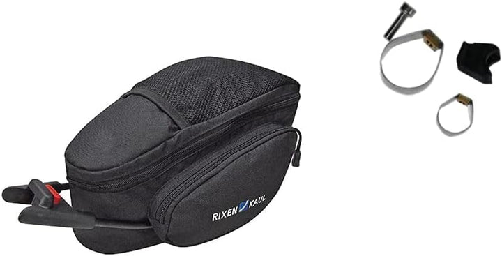 KLICKFix Unisex-Adult Contour Magnum SA Satteltasche, Schwarz, One Size Bundle mit Contour Adapter,