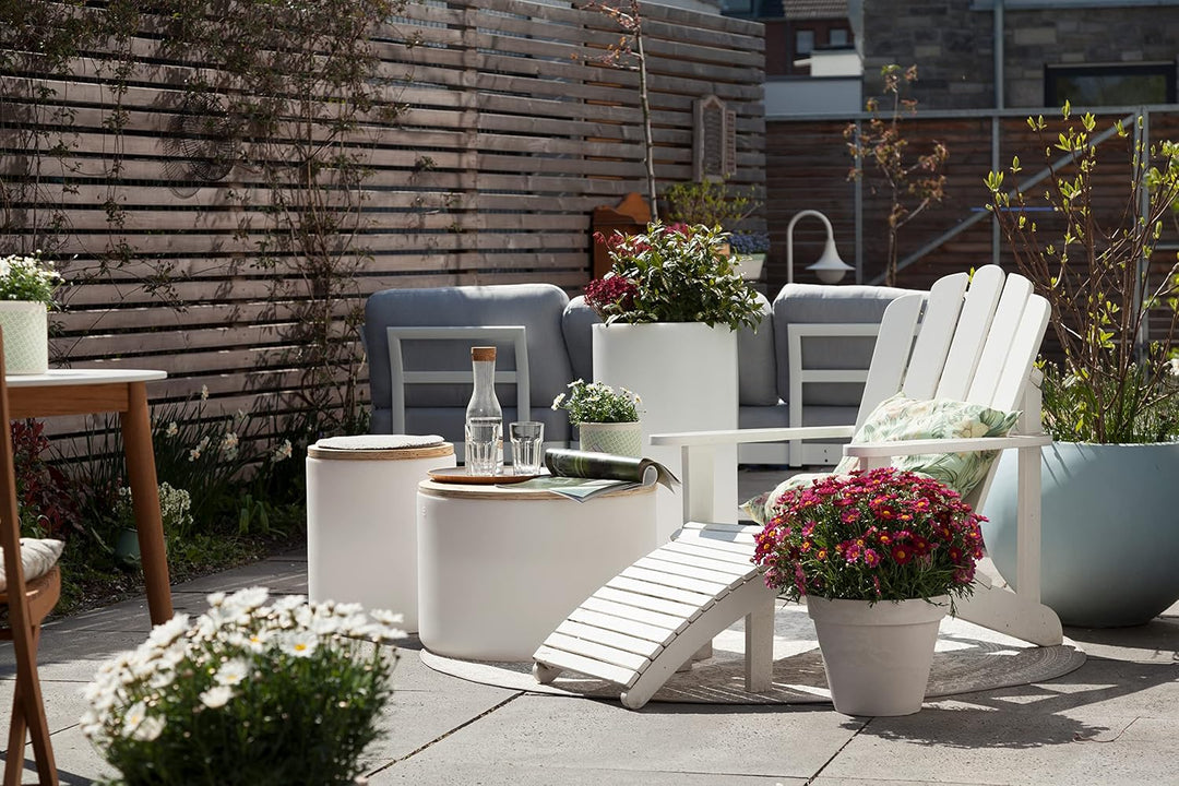 8 seasons design Elegant Pot S (Solar) 32361S Weiss S (39x39x45cm) SOLAR, S (39x39x45cm) SOLAR