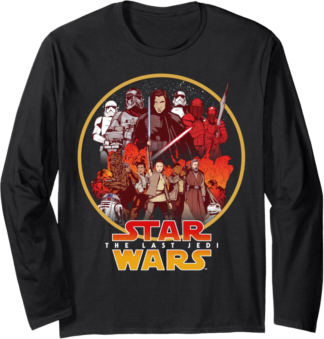 Star Wars Last Jedi Rebel Cause Comic Langarmshirt
