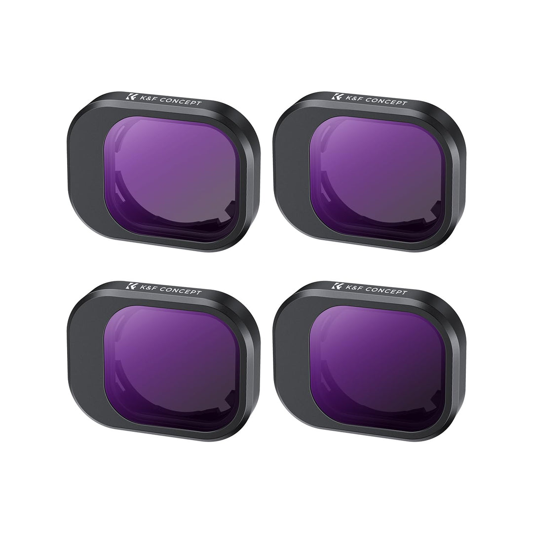 K&F Concept Mini 4 Pro ND Filterset, 4 Stück ND8, ND16, ND32, ND64 Filter Kompatibel mit DJI Mini 4