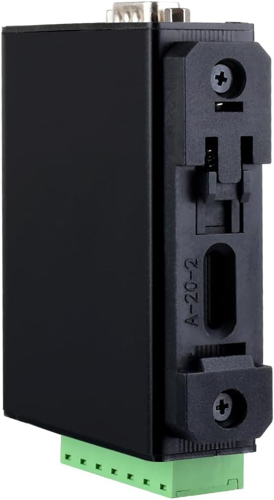 Waveshare RS232/RS485/RS422 to RJ45 Ethernet Converter Module, Industrial Rail-Mount Isolated Serial