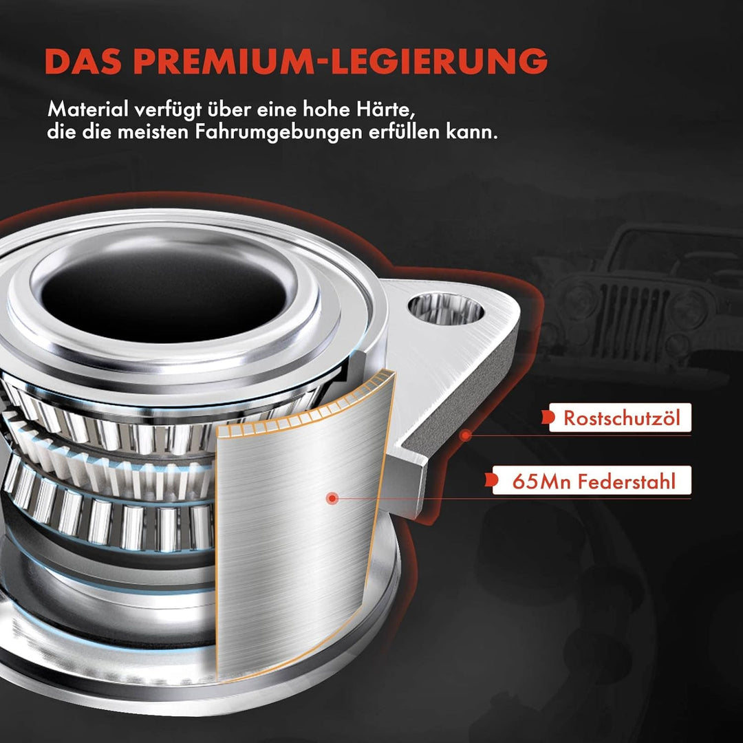 Frankberg 1x Radnabe Radlagersatz Vorne Links oder Rechts Kompatibel mit 3 BM 2.2L Schrägheck 2013-2