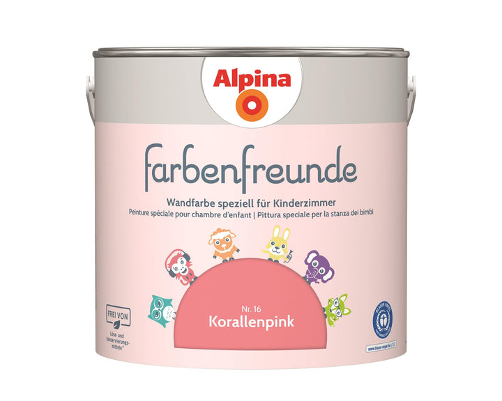 Alpina Farbenfreunde Nr. 16 Korallenpink 2,5 Liter matt, Korallenpink