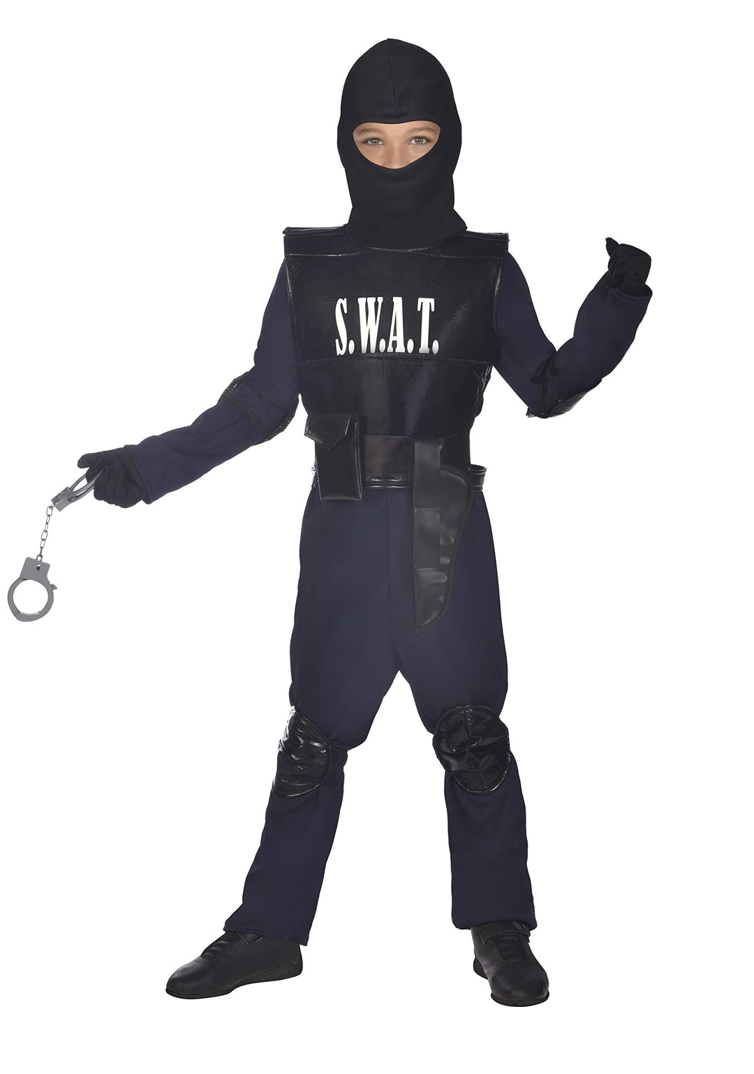 amscan Jungen Childrens Costume Swat Agent 6-8 Years Kinder verkleiden Sich, Schwarz, Jahre (3er Pac