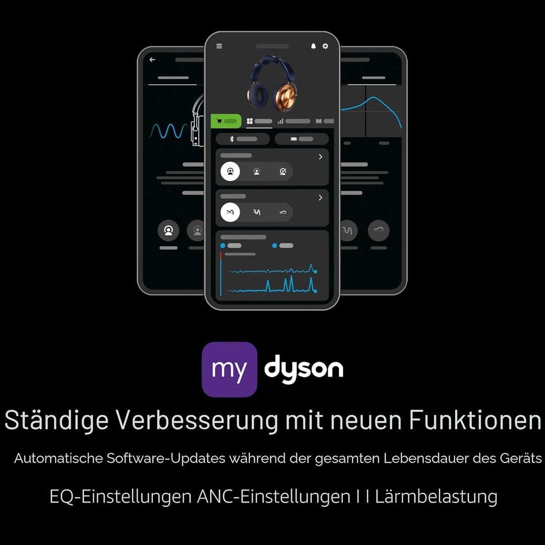Dyson OnTrac™ kabelloser Kopfhörer mit aktiver Geräuschunterdrückung und bis zu 55 Stunden Akkulaufz