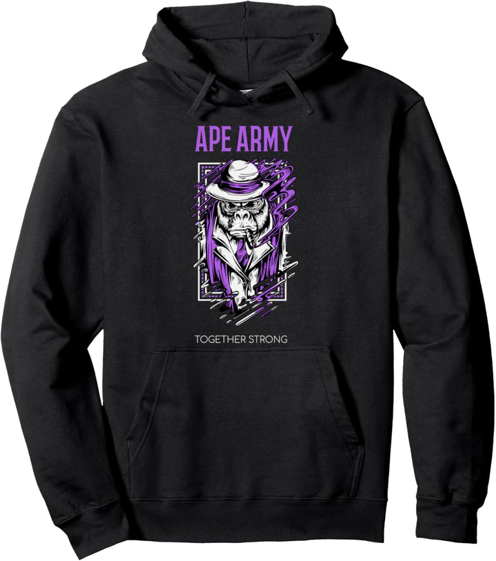 APE ARMY Gorilla Apes HODL Hodler Pullover Hoodie