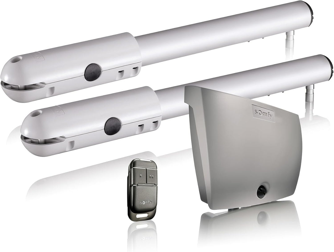 Somfy 2400780 - SGS 201 RTS Motorisierung für Drehtor | Lieferung mit 1 Keypop-Fernbedienung | TaHom