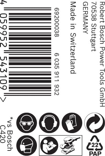 Bosch Professional 1x Expert C470 Schleifpapierrolle (für Hartholz, Farbe auf Holz, Breite 93 mm, Lä