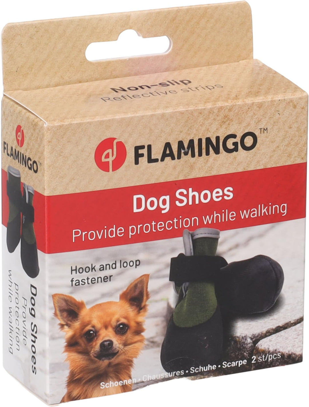 hundeschuhe - Magna - 2 Stück - grün - S - 4,2x4,5x9 cm - Polyester - weiche Sohle - rutschfest - re