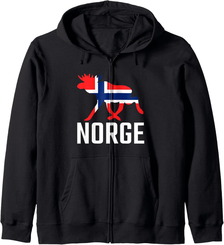 NORGE Elch Norwegen Kapuzenjacke