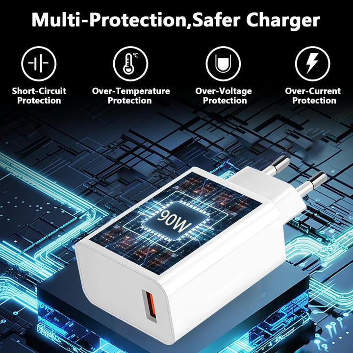 90W USB C Ladegerät Ladekabel für Xiaomi 15 Ultra 15T 15Pro, 14 Ultra 14T 13T 14T Pro, 13T Lite, Red