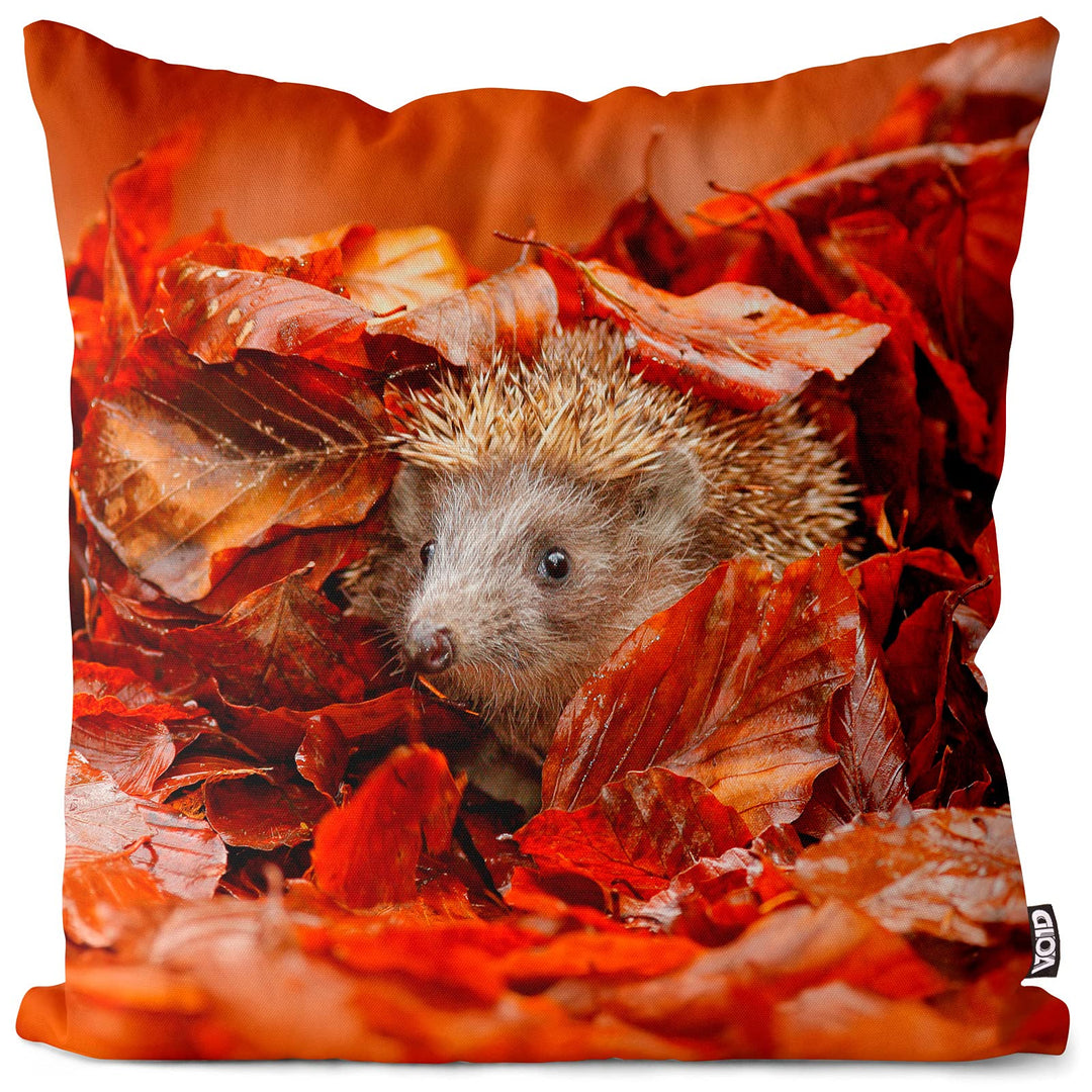 VOID Igel Herbst Blätter Kissenbezug Kissenhülle Sofakissen Kissen Deko Outdoor-Kissen Dekokissen, K