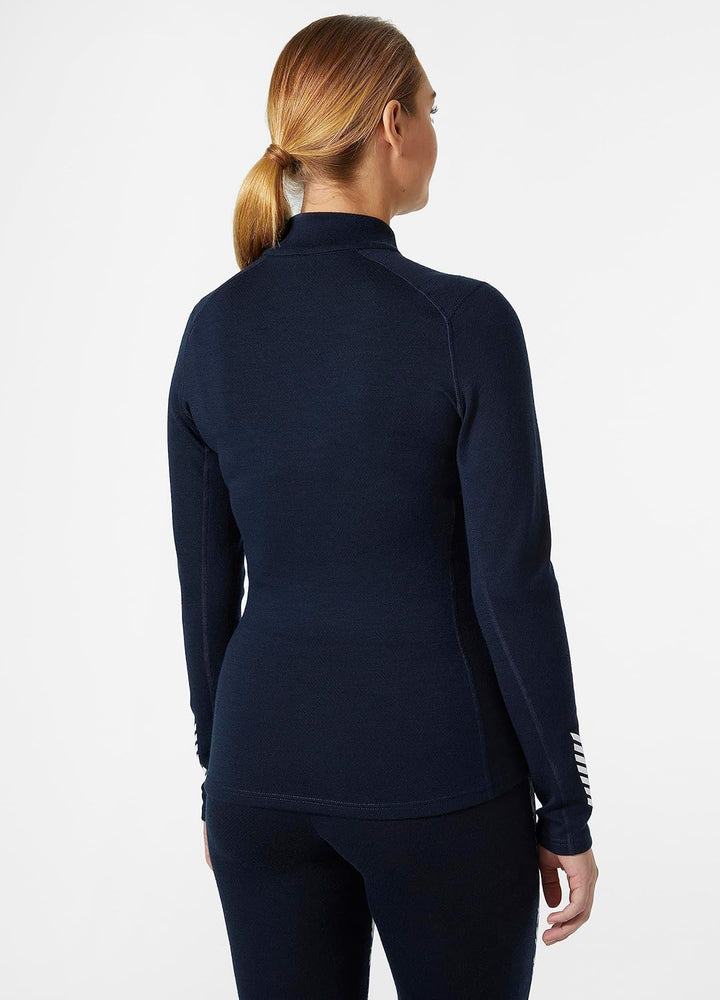 Helly Hansen Damen Lifa Merino Midweight Graphic 1/2 Funktionsshirt Marine 2.0 XS, Marine 2.0 XS