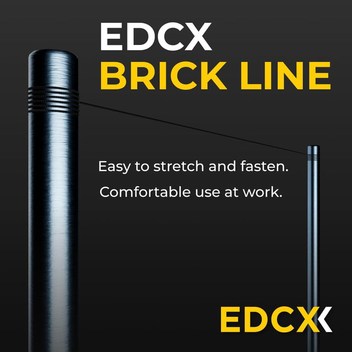EdcX Maurerschnur ⌀1,7 mm | 50m, 100m und 300m | Nylon | Ziegellinie, Bauschnur, Gartenarbeit, Mason