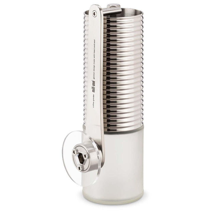 millone compact manuelle Kaffeemühle präzise Mahlgradeinstellung, zwei Edelstahl Mikrokugellager, kl