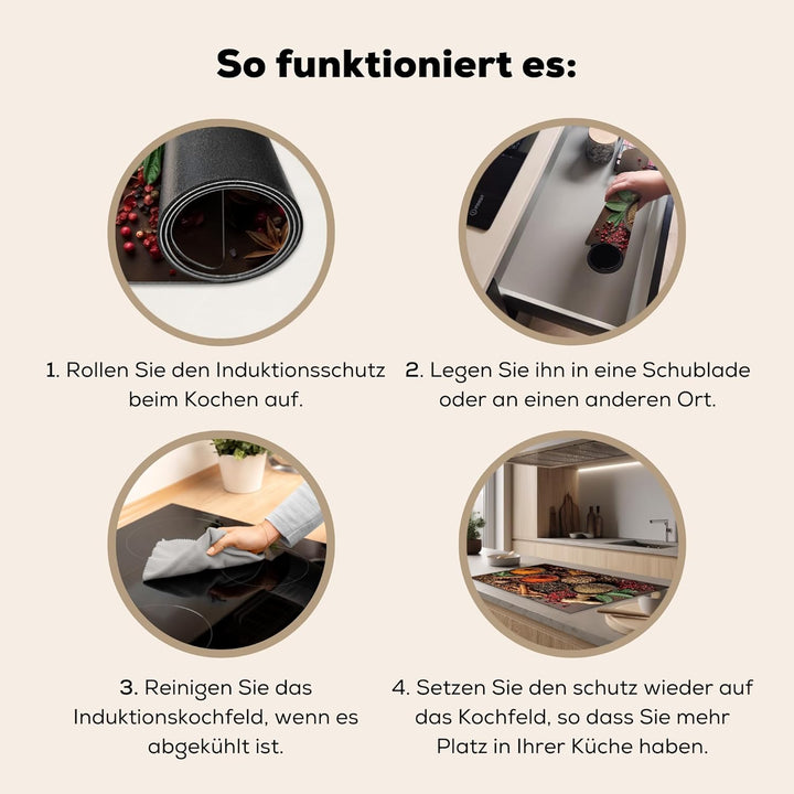 Herdabdeckplatte 91.6x52.7 cm Einteilig Ceranfeld Abdeckplatte Küche Deko Ceranfeldabdeckung Herdabd