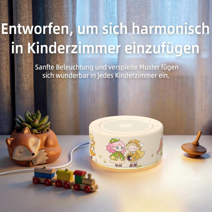 KIPCUSH Weisses Rauschgerät mit 30 High-Fidelity-Soundtracks, Sound-Maschine für Babys, Erwachsene,
