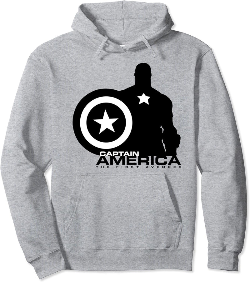 Marvel Captain America The First Avenger Shield Silhouette Pullover Hoodie
