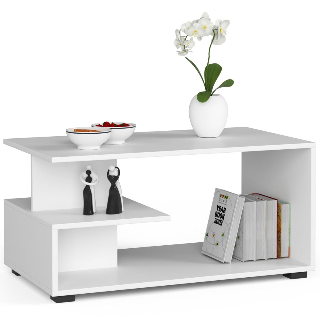 AKORD Couchtisch Holz | Pin 90 x 45 x 51 cm | Schrank für Wohnzimmer | Schlafzimmer Schrank | Minima