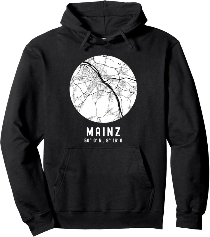 Mainz Stadplan Karte Stolze Mainzer City Map Pullover Hoodie