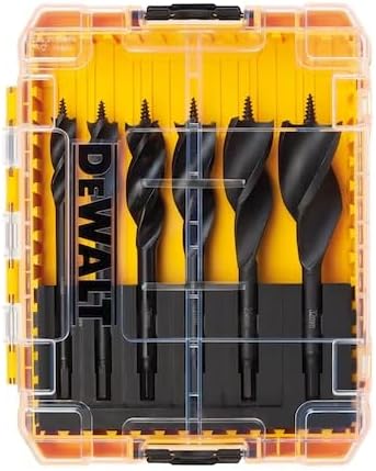 DeWALT DT90238-QZ Holzbohrer-Set 6-tlg, schwarz/gelb