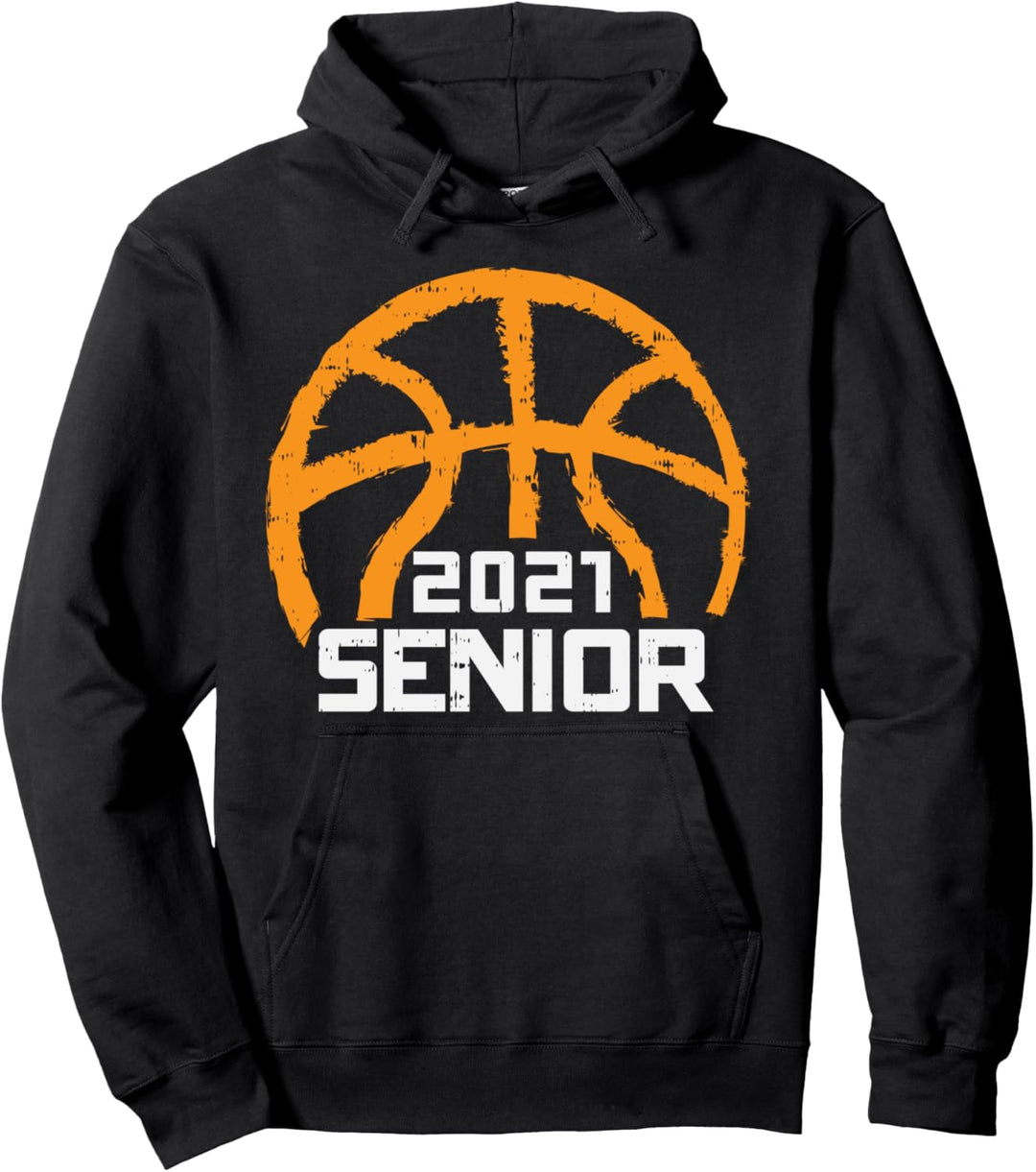 2021 Senior Basketball Sport High School Graduation Gift Pullover Hoodie