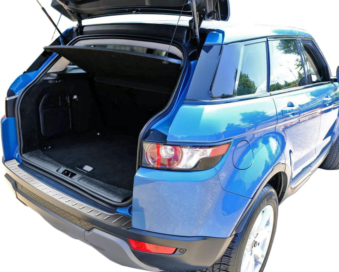 RECAMBO Ladekantenschutz Edelstahl matt gebürstet mit Textur - kompatibel für Range Rover Evoque L53