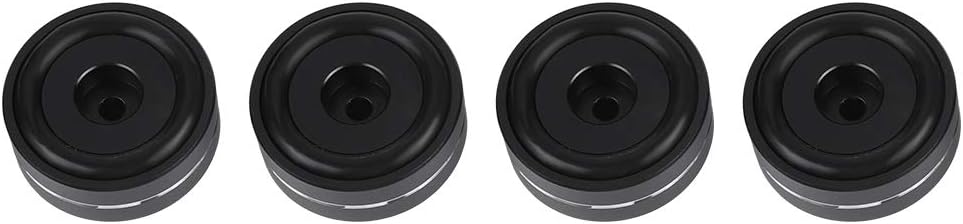 ASHATA 4xAluminium-Füsse für HiFi-Geräte, 4CPS Verstärker Lautsprecher Shock Base Pad 40x15mm,Verstä