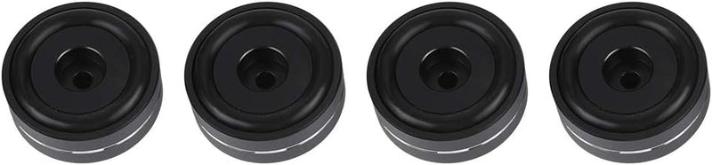 ASHATA 4xAluminium-Füsse für HiFi-Geräte, 4CPS Verstärker Lautsprecher Shock Base Pad 40x15mm,Verstä