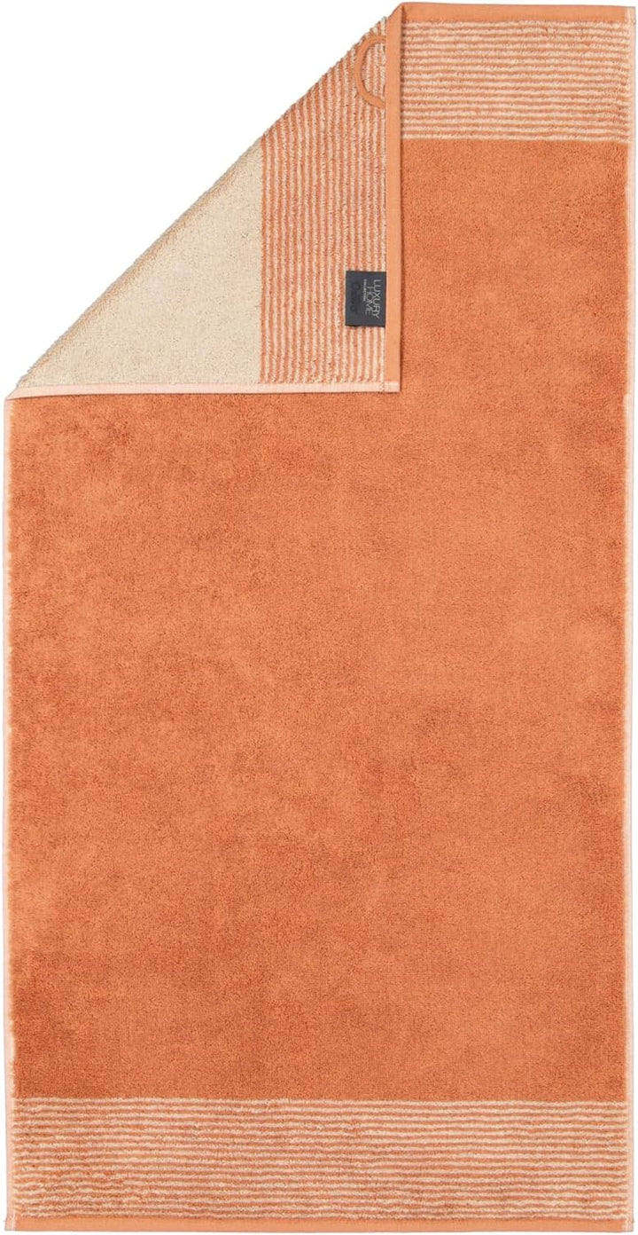 CAWÖ Home Handtücher Luxury Home Two-Tone 590 Kupfer - 32 Duschtuch 80x150 cm, Duschtuch 80x150 cm