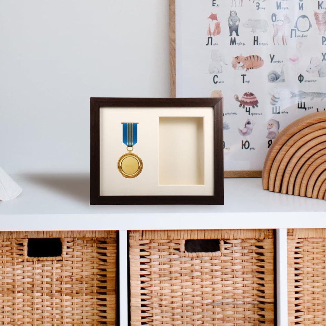 Inoomp Medaillenrahmen Aus Holz FüR Marathon Und Sport Multifunktionale Vitrine Zur PräSentation Von