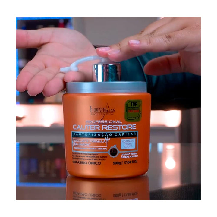Forever Liss Cauter Restore Formaldehyde-free Treatment Cauterização Capilar 500g/17.6 oz
