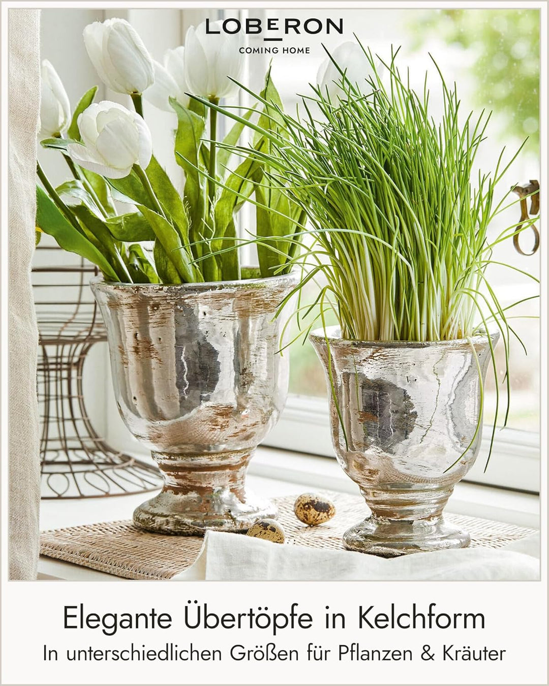 Loberon® Übertopf Set Banon | Blumentopf Set Aus Terrakotta | Ideal Für Zimmerpflanzen & Kräuter | I